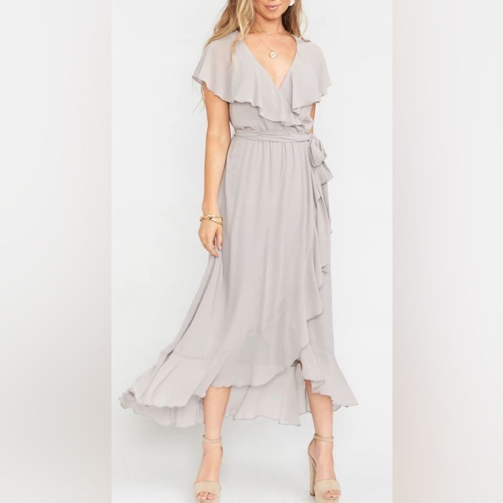 NWT Show me your MuMu Jess Ruffle Midi dress size XL
